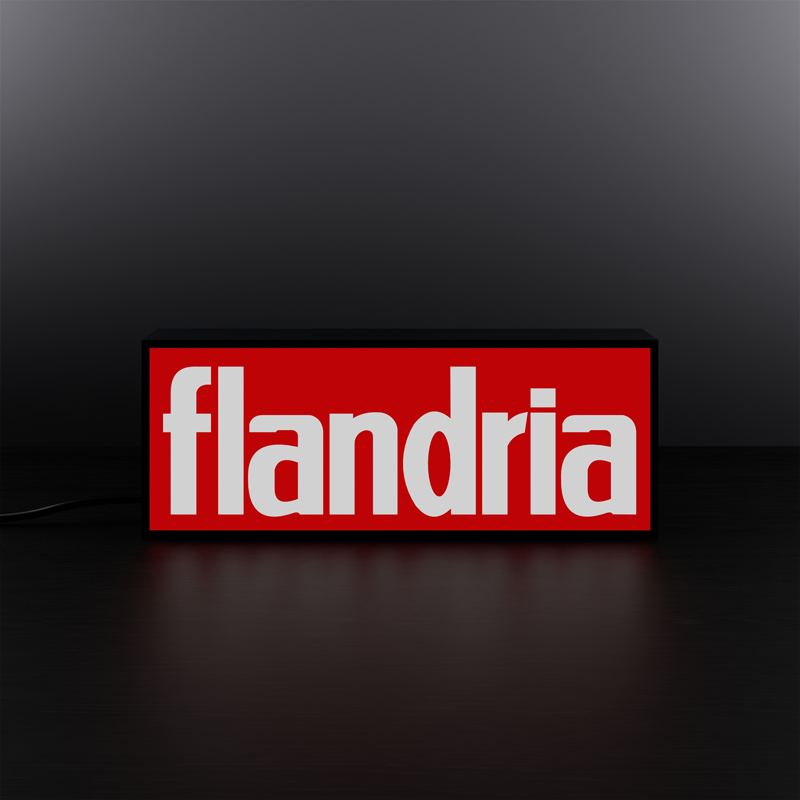 Flandria logo LED sign Lightbox