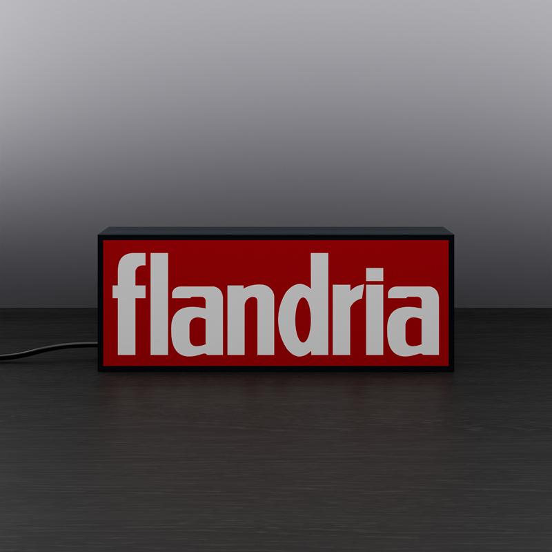 Flandria logo LED sign Lightbox