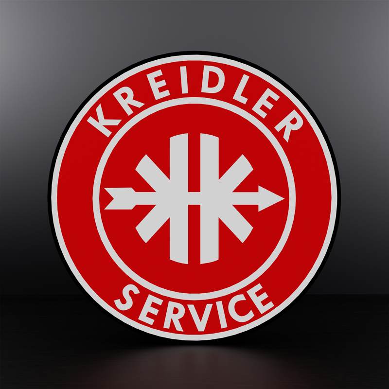 Kreidler logo LED sign Lightbox