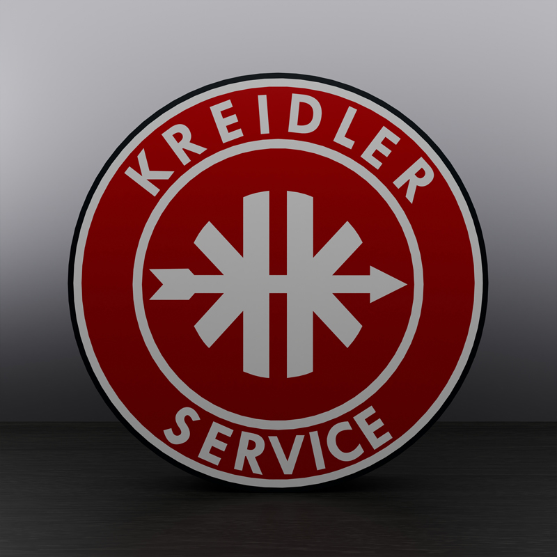 Kreidler logo LED sign Lightbox