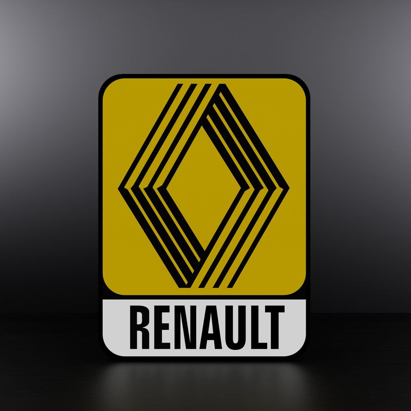 Renault logo LED sign Lightbox