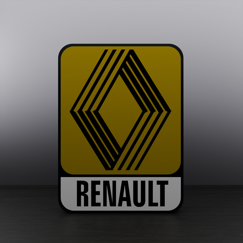 Renault logo LED sign Lightbox