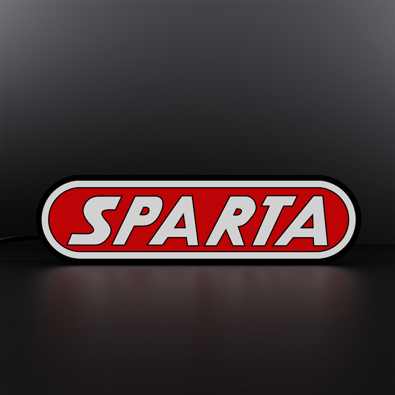 Sparta logo LED sign Lightbox