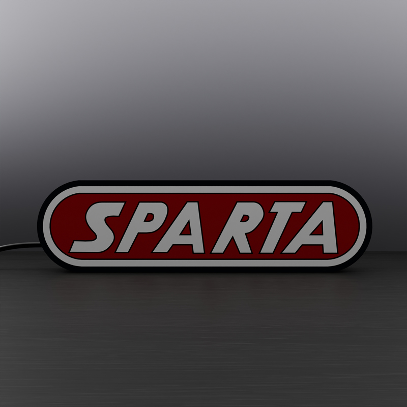 Sparta logo LED sign Lightbox