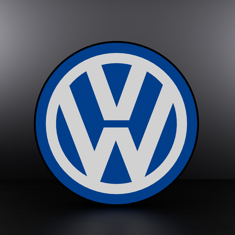 Volkswagen logo LED sign Lightbox