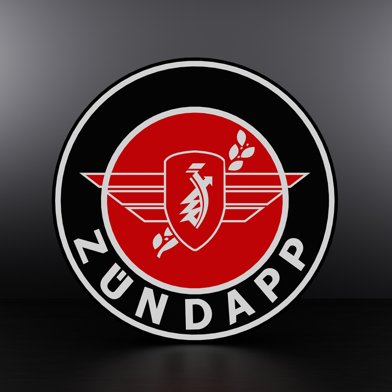 Zündapp logo LED sign Lightbox