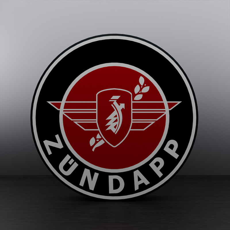 Zündapp logo LED sign Lightbox