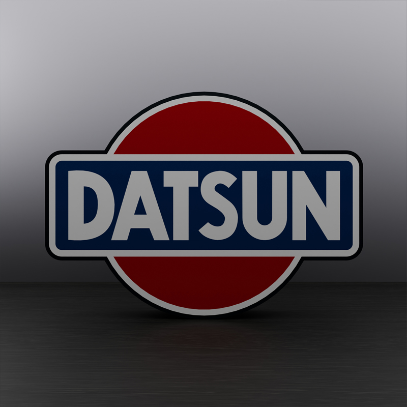 Datsun logo LED sign Lightbox