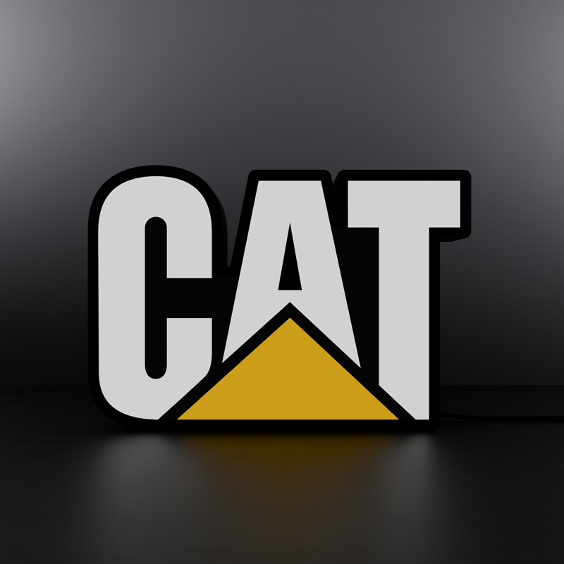 Caterpillar logo LED sign Lightbox