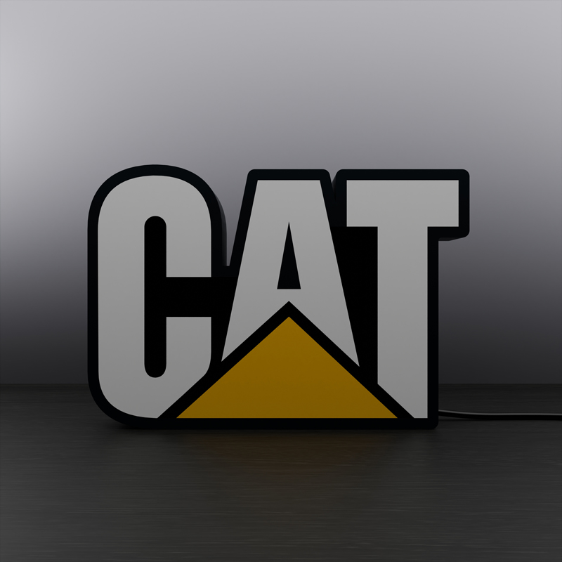 Caterpillar logo LED sign Lightbox