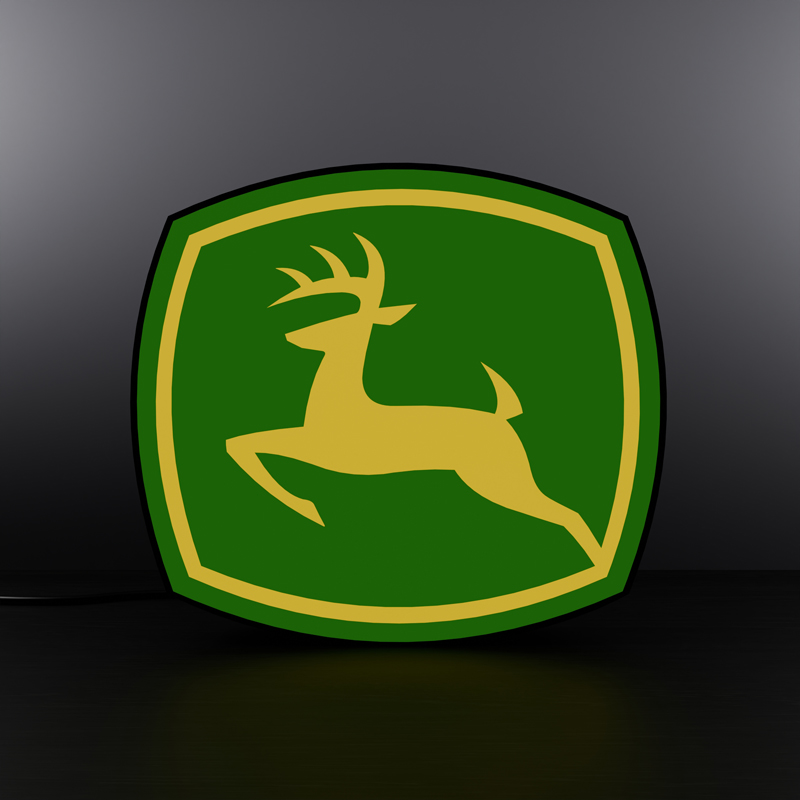 John Deere logo LED sign Lightbox