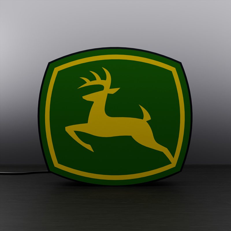 John Deere logo LED sign Lightbox