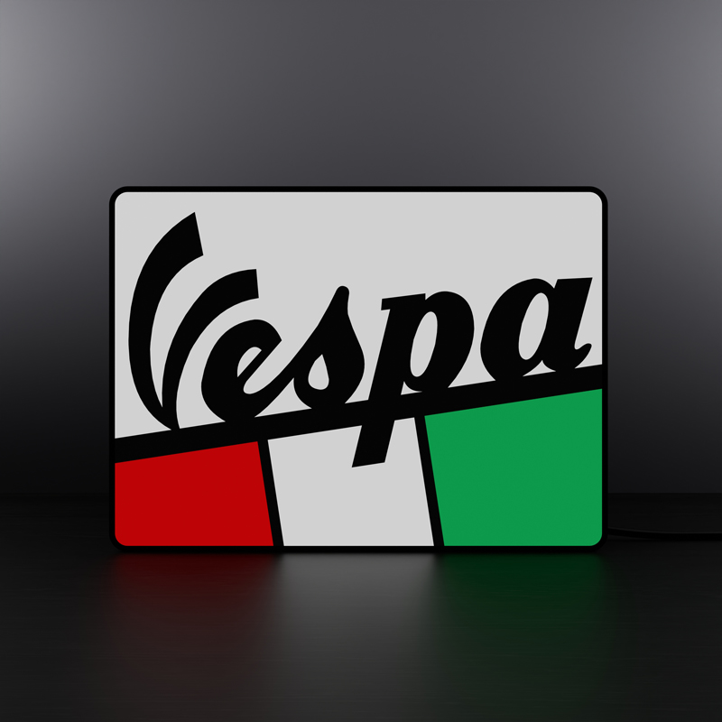 Vespa logo LED sign Lightbox